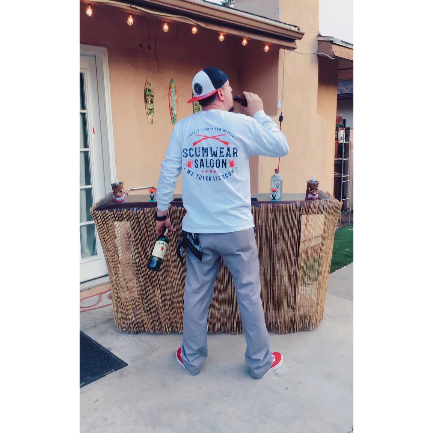 Scumwear Saloon White T's