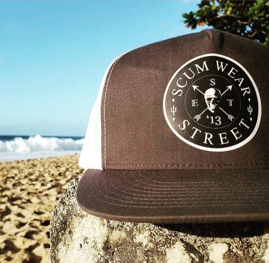 Scumwear Gray SnapBack "Goonies Style Logo"